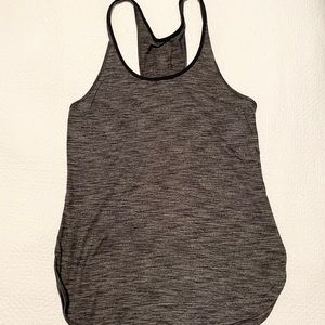 Lululemon Sheer Heather Gray Racerback Tank/size 6